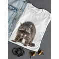 thumbnail image 3 of Young Raccoon Portrait T-Shirt Women -Image by Shutterstock, Female 3X-Large, 3 of 4