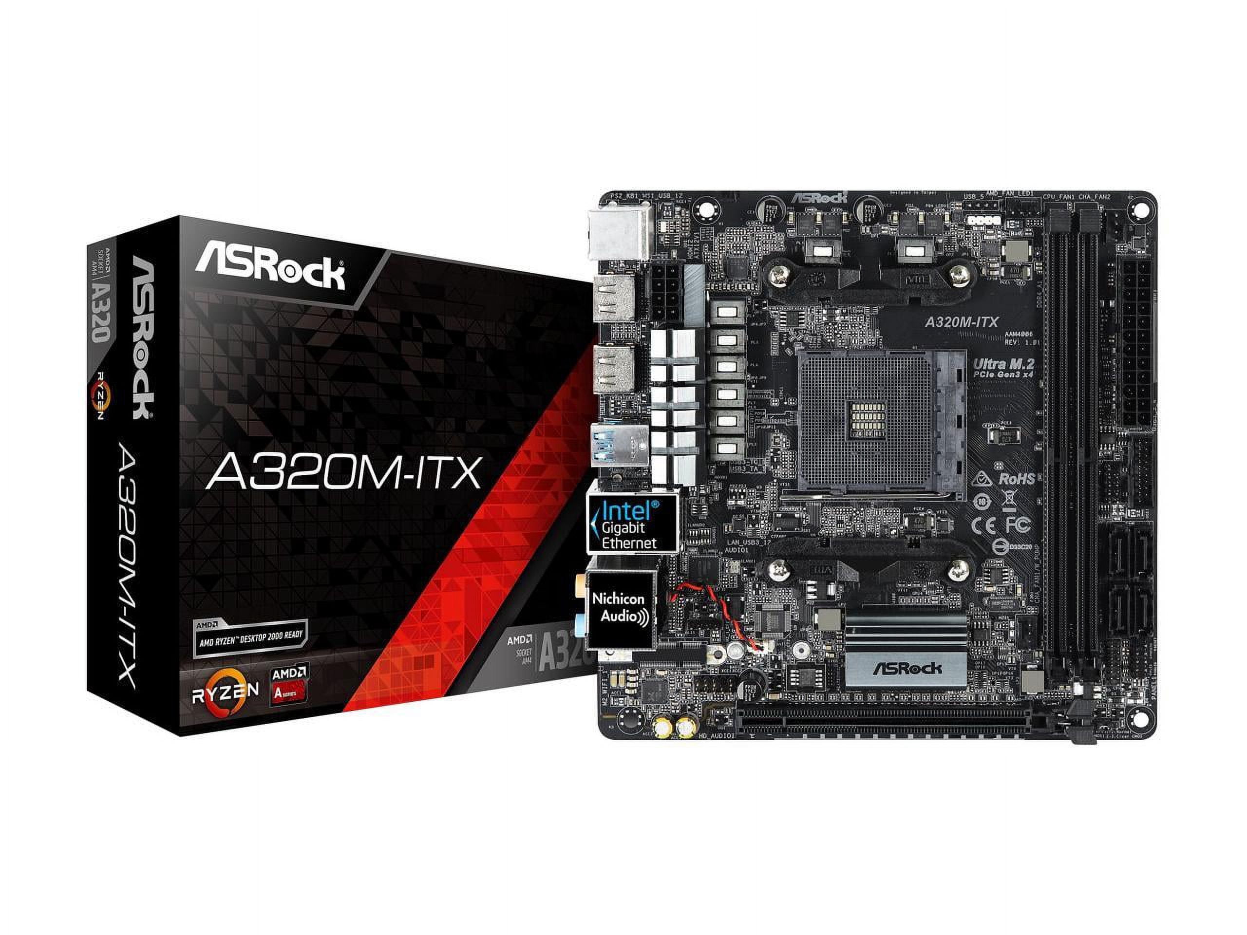 ASRock A320M-ITX マザーボード ITX AM4 ASRock A320M-ITX AM4 AMD Promontory A320 SATA 6Gb/s USB 3.1 HDMI