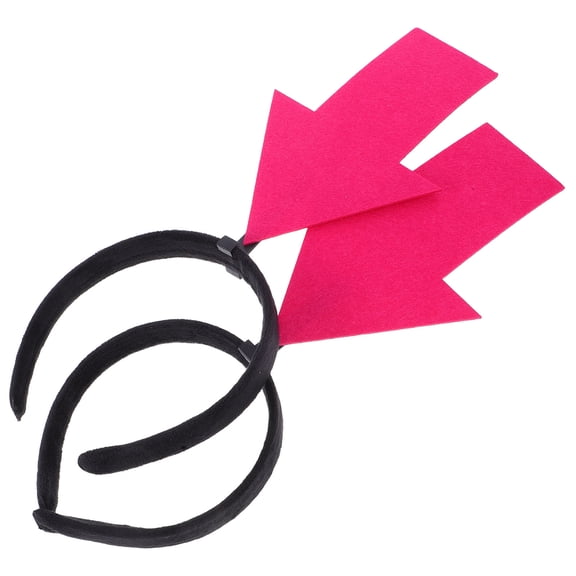 Luxshiny 2Pcs Funny Headbands for Women Rosy Fabric Novelty Hair Accessories Creative Design  Headdress