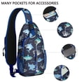 thumbnail image 2 of Crossbody Sling Backpack for Women Men Ocean Cute Shark Shoulder Sling Crossbody Casual Chest Bag for Travel Sports Running Hiking, 2 of 6
