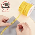 thumbnail image 4 of 27yard/25m Rick Rack Trim Ribbon Light Orange Wave Sewing Bending Fringe Trim 5mm/0.2 inch for DIY Sewing Crafts Wedding Bridal Dress Embellishment Party Decoration Gift Wrapping Supplies DIY, 4 of 9