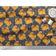 thumbnail image 2 of Soimoi Poly Georgette Fabric Dots & Crab Ocean Decor Fabric Printed Yard 42 Inch Wide, 2 of 3
