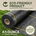 thumbnail image 3 of DeWitt 2-Pack 20 Year Weed Barrier Fabric 4.1 oz, Heavy-Duty Ground Cover, 3 x 100 Feet, 3 of 10