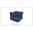 thumbnail image 1 of TK Classics 6" High Back Cushions for Corner Chairs in Navy, 1 of 1