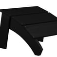 thumbnail image 6 of Emma + Oliver Black Indoor/Outdoor Poly Resin Adirondack Style Ottoman, 6 of 10