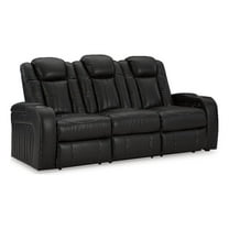 Signature Design by Ashley Caveman Den Black Power Reclining Sofa