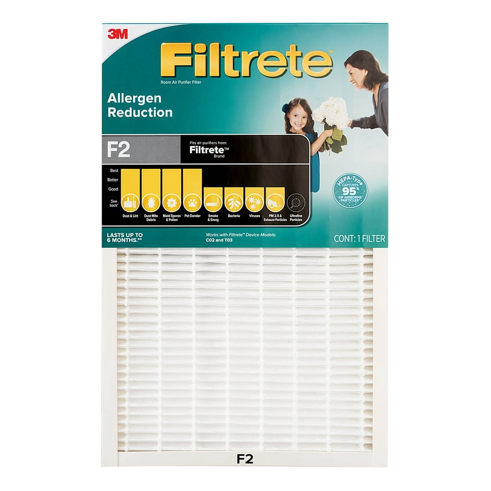 Filtrete Allergen Reduction HEPAType Room Air Purifier Filter, F2