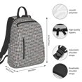 thumbnail image 2 of Fotbe Black And White Houndstooth Mochila Ligera para Hombres y Mujeres - Duradera y Resistente al Agua, Ideal para Escuela, Trabajo, Viajes y Uso Diario, 2 of 7