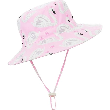 Toddler Sun Protection Bucket Hat - Wide Brim Baby Beach Hat With Fruit Pattern | 1-4 Years