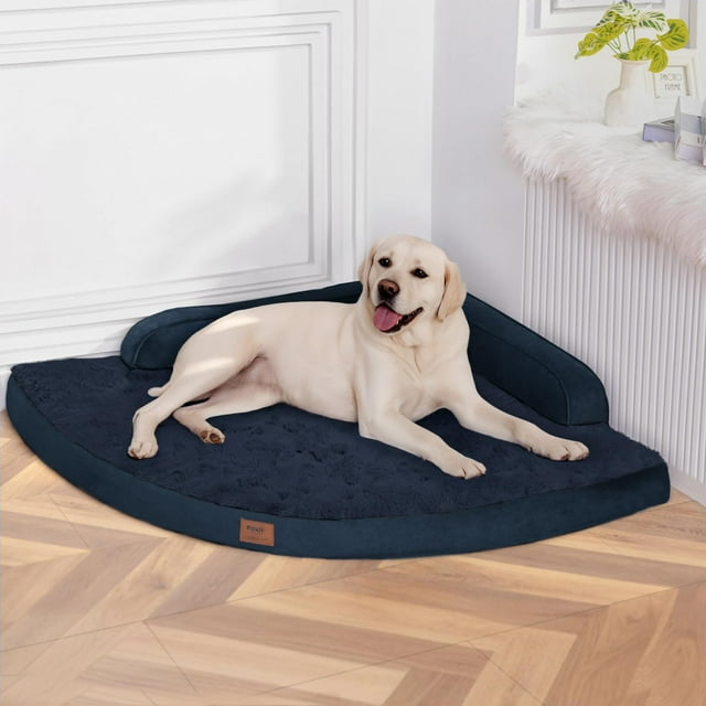 Cama Ortopédica para Perros MEKIY XXL con Funda Desmontable Azul Marino