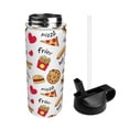 thumbnail image 2 of Sikiie Fast Food Print 18OZ Insulated Straw Cup, Portable Leak-proof Sports Water Bottle, Stainless Steel Water Cup Suitable for Home and Outdoor, 2 of 8
