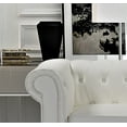 thumbnail image 4 of Oriskany Chesterfield Faux Leather Chair, 4 of 5