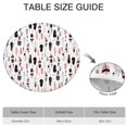 thumbnail image 6 of Elastic Hem Round Tablecloth in Bohemian Floral Design, Perfect Fit for 52-56 Inch Tables, Washable Cover for Indoor Outdoor, 6 of 7