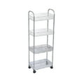 thumbnail image 2 of HomeKingdee Narrow Places Slim Rolling Storage Cart Clear Organizer Shelf with Wheels Tight Spaces Organizer Rack for Bathroom Office Dorms Kitchen, 2 of 6