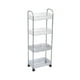 thumbnail image 1 of Carrito de almacenamiento con ruedas de 4 niveles, transparente, organizador de cocina y baño, carrito multiusos móvil con ruedas para el hogar y la oficina., 1 of 6