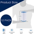 thumbnail image 3 of Type A or C Pool Filter Compatible with Intex 29000E / 59900E, Summer Waves Above Ground Pools, Easy Set Pool Filters (12-Pack), 3 of 6