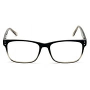 Large Men Premium Rectangular Reading Glasses Optical Frame Reader Spring Hinge +1.25