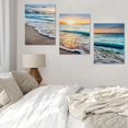 thumbnail image 2 of Bearachild Juego de arte de pared en lienzo de playa con vibrantes pinturas de playa, decoración de pared para iluminar cualquier habitación Decoración del hogar, 2 of 6