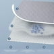 thumbnail image 4 of Almohadilla de algodón impermeable y lavable para cama grande, para el cuidado de personas mayores, incontinencia menstrual y niños, para lactancia, 120 x 80 cm., 4 of 6