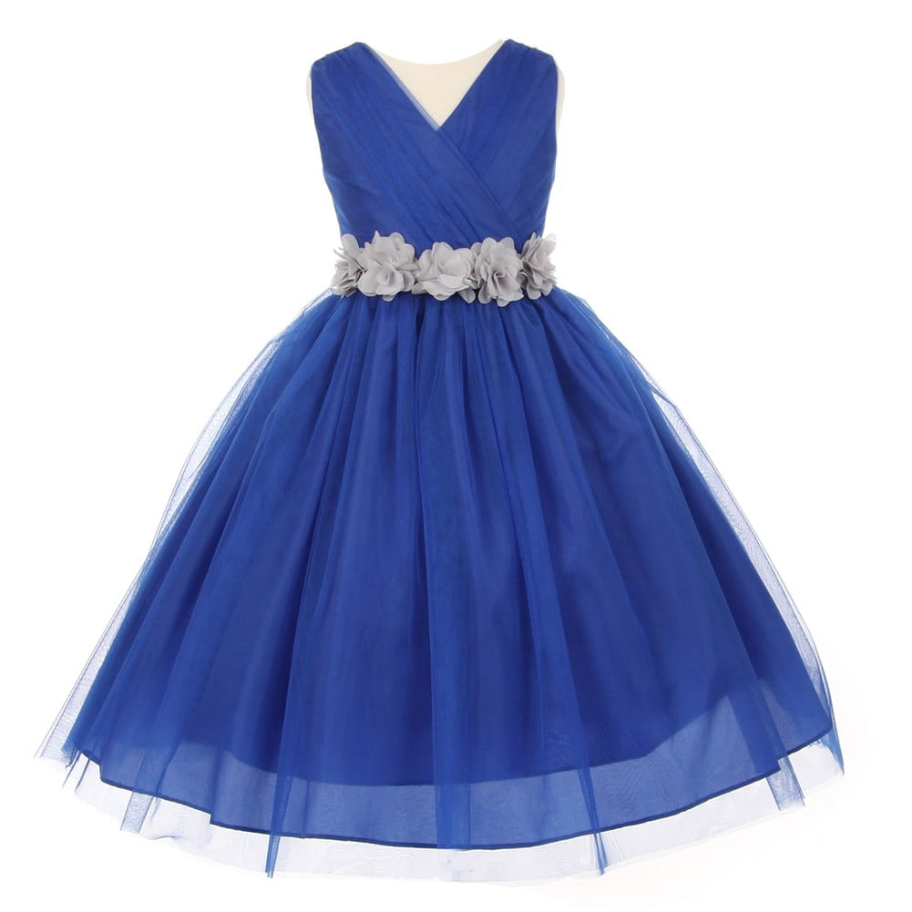 maid of honor dresses royal blue and silver