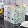 thumbnail image 3 of CNKOO Storage Holder Compartment Handle Design Arranged Neatly Fruit Separated Drain Basket for Kitchen, 3 of 10