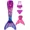 Pink monofin a2, variant on Mermaid Tails Swimming for Girls with Monofin Mermaid Tail Costume Pool Party Swimwear Kids Mermaid Bathing Suit 4PC