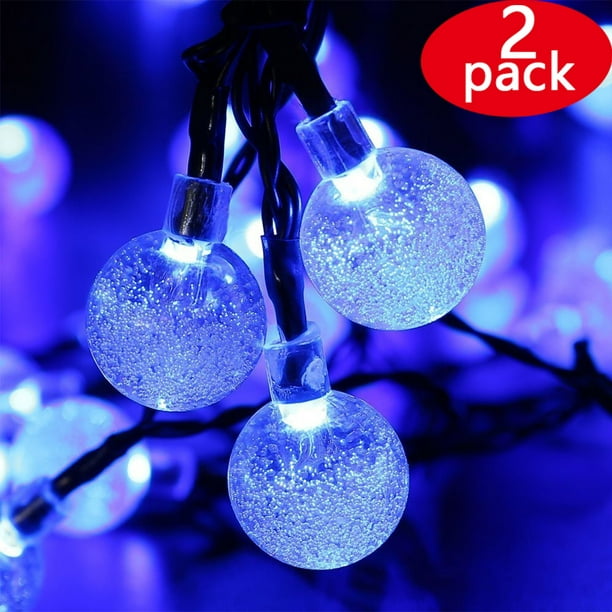 2PACK Icicle Christmas LED Solar lights LED Bubble Ball ...