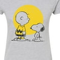 thumbnail image 3 of Peanuts - Charlie Snoopy Hearts - Juniors Fitted Graphic T-Shirt, 3 of 6