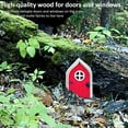 thumbnail image 4 of Miniature Fairy Gnome Home Door, 4Pcs Fairy Door for Tree Garden Fairy Door Fairies Sleeping Door Tree Statues Outdoor Wooden Statues Yard Art Garden Sculpture Decoration Tree Wall Lawn Decor, 4 of 8