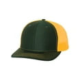 thumbnail image 2 of Richardson - Adjustable Snapback Trucker Cap - 112 - Dark Green/ Gold - Size: OSFM, 2 of 5