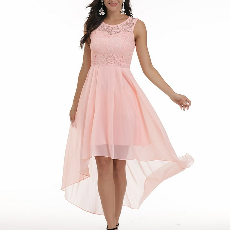 Lace Dress Blush Semi Formal Dress YWDJ Semi Formal Dresses For - Main Image