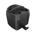 thumbnail image 1 of Cubo de basura multifuncional para coche, contenedor de basura, portavasos, color negro, 1 of 5
