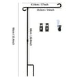 thumbnail image 4 of Garden Flag Holder Stand, Garden Flags for Outside with Flag Stopper and Clip Weather-Proof Flagpole Christmas Garden Flag, Outdoor Decor Decoration 2/1PCS, 4 of 9
