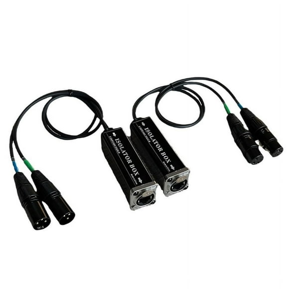 1Pair XLR Network Cable Extender Male/Female 300M 4 Channel Network Signal Extender