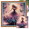 thumbnail image 1 of Kit Punto Cruz para Niña Bordado Con Hilo Algodón Ecológico 11CT Arte 50x50cm, 1 of 9