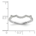 thumbnail image 7 of 14K White Gold Ring Band Wedding Diamond Round , Size 6, 7 of 7