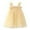 Yellow, variant on WhouRiu Little Girls Dress Star Sequin Sleeveless Rainbow Mesh Dresses Summer Beach Party Princess Dress