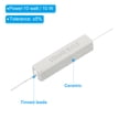 thumbnail image 3 of Unique Bargains 10 Pcs Résistances 0,5 Ohm, Résistance Céramique 10W Kit de Résistance de Puissance Tolérance 5 % pour Adaptateurs Audio, 3 of 4