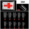 thumbnail image 1 of AMERTEER 500PCS French Point Ballet Nail Clear Gelly Tips Soft Gel Full Cover Nail Tips, 1 of 2