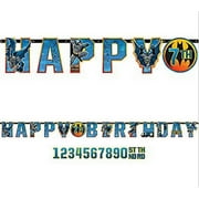 Batman Jumbo Letter Happy Birthday Add an Age Banner Kit - 121386