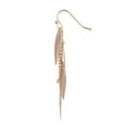 thumbnail image 3 of Time and Tru Adult Women's Gold Tone Multi Filigree Leaf Metal Drop Earring, 3 of 5