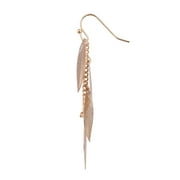 Time and Tru Adult Womens Gold Tone Multi Filigree Leaf Metal Drop Earring