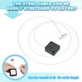 thumbnail image 3 of Uxcell Retractable Remote Control Tether for Secure Hold and Easy Replacement Black Round Iron Cap, 3 of 6