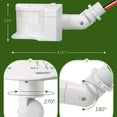 thumbnail image 2 of MesaSe EDISHINE 1 Pack 240 Degree Motion Sensor  Automatic Dusk to Dawn  120V AC Motion PIR Sensor  Adjustable Delay Time & Detection Range  Replacement Motion Security Floodlight Sensor, 2 of 6