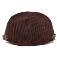 thumbnail image 4 of Minzimin Mens Breathable Mesh Summer Hat Adjustable Newsboy Beret Ivy Cap Cabbie Flat Cap, 4 of 6