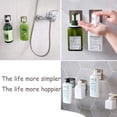 thumbnail image 2 of Succión de champú, soportes para botellas de gel de ducha, ganchos dispensadores de jabón, soporte para jabón líquido para baño, montaje en pared, paquete de 3, 2 of 6