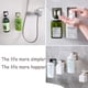 thumbnail image 2 of Succión de champú, soportes para botellas de gel de ducha, ganchos dispensadores de jabón, soporte para jabón líquido para baño, montaje en pared, paquete de 3, 2 of 6