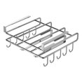 thumbnail image 2 of Organizadores de armario y almacenamiento Estante de almacenamiento de acero Estante multiusos debajo del estante Soporte para tazas Soporte para tazas de café sin perforaciones Papel de cocina Envolt, 2 of 6