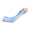 thumbnail image 5 of Mdesiwst 1 Pair Moisture-Wicking Arm Sleeves Solid Color High Elastic Super Soft Breathable Quick-drying UV-proof Sports Arm Sleeves, 5 of 7