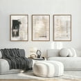 thumbnail image 2 of TOARTi Abstract Neutral Framed Canvas Wall Art Black and White Modern Minimalist Painting Set of 3 for Living Room Bedroom Office 16x24 Inch, 2 of 8